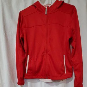 Nike hooded red jacket